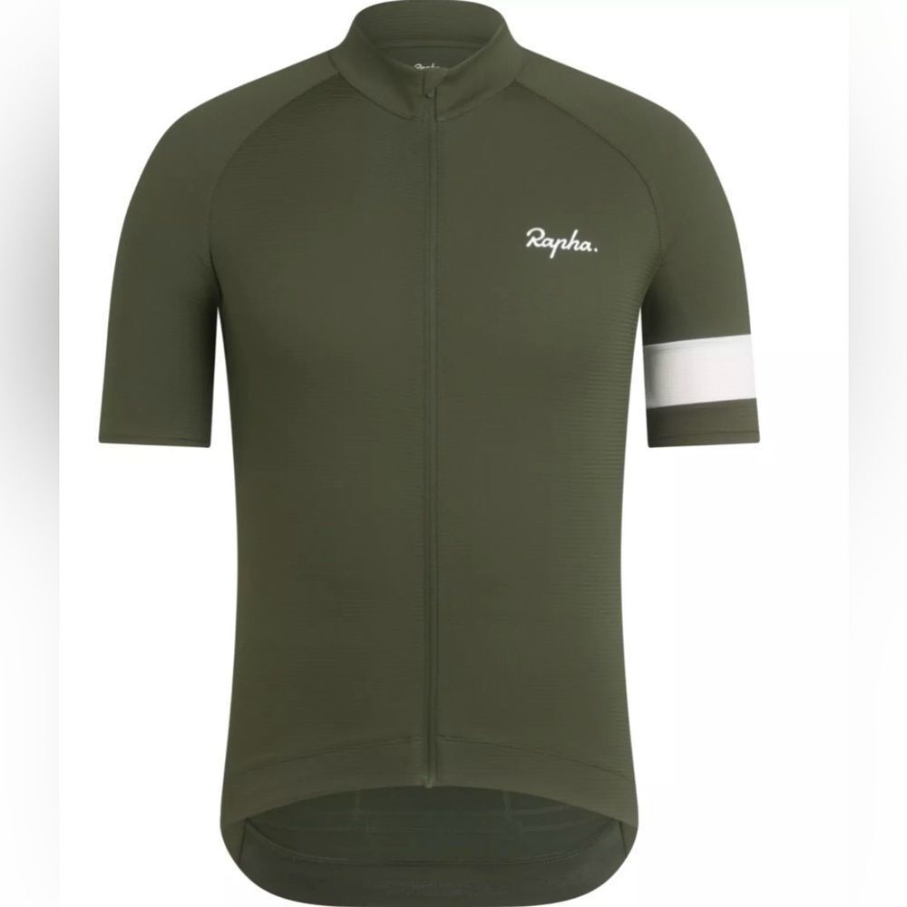 RAPHA "Core" Men's Lightweight Bicycling Jersey KOMBU GREEN SMALL